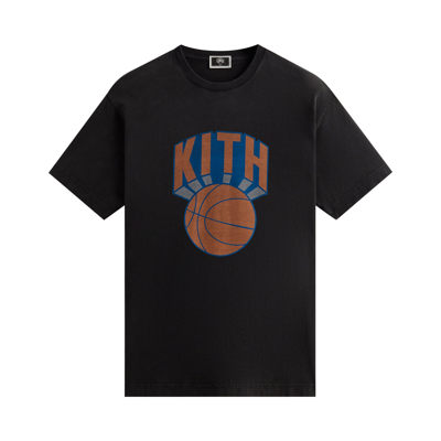 Pre-owned Kith For The New York Knicks Retro Ny Vintage Tee 'black'