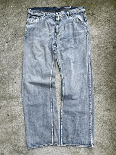 Pre-owned Levis X Vintage Y2k Levis Silvertab Bleach Denim Loose Jeans 36 In Blue