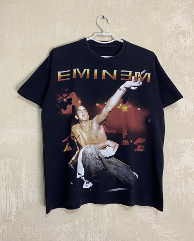 Pre-owned Band Tees X Rap Tees Vintage Eminem 00s Album Rap Graphic Hiphop Tee-shirt In Black