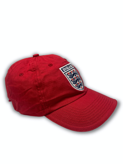 Pre-owned Hat Club X Soccer Jersey Vintage England Efa Soccer Red Cap Y2k M558 In Raspberry Red