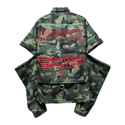 Pre-owned Hood By Air Fw16 Camo Jacket In Green
