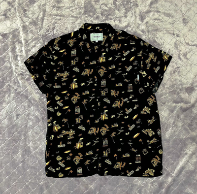 Pre-owned Carhartt Mad  Shirt In Black