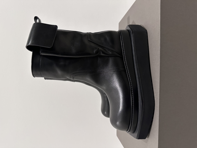 Pre-owned Rick Owens Pull-on Fogpocket Cyclops Boot In Black