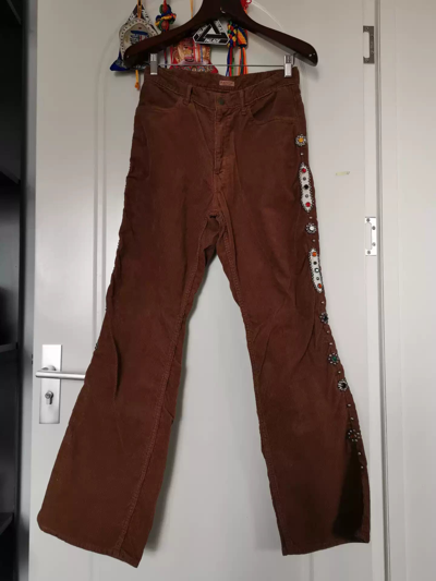 Pre-owned Kapital Gem Jeans Dmgd In Red