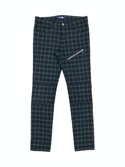 Pre-owned Comme Des Garcons Homme X Comme Des Garcons Homme Plus 2007 Plaid Punk Pants In Navy