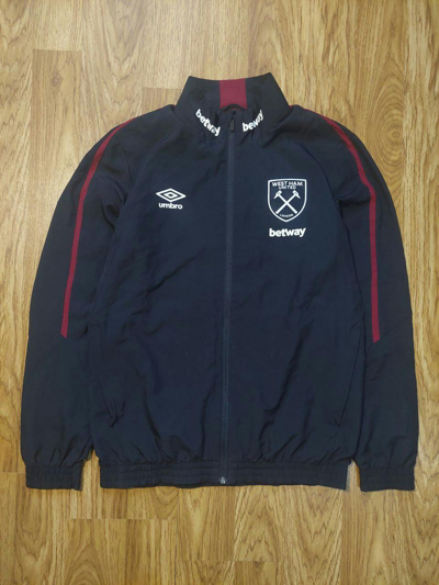 Pre-owned Soccer Jersey X Umbro West Ham United 2017 2018 Training Jacket Football M In Black