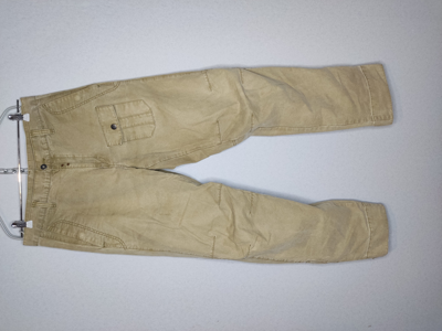 Pre-owned Gstar X Vintage Y2k Vintage G-star Raw Denim Multipockets Rap Jeans Aviation In Beige