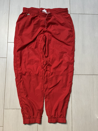 Pre-owned Lacoste X Vintage Lacoste 90's Track Pants In Red