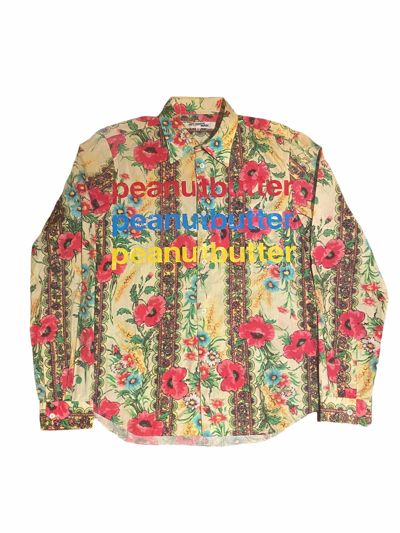 Pre-owned Junya Watanabe Ss02 Poem Floral Button Up
