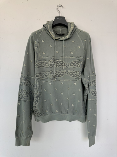 Pre-owned Raf Simons Paisley Hoodie Aw2004-2005 ‘waves' Collection In Multicolor