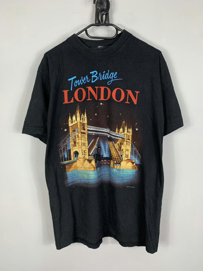 Pre-owned Archival Clothing X Vintage Beautiful Vintage London England Tee Tshirt 00s In Blue