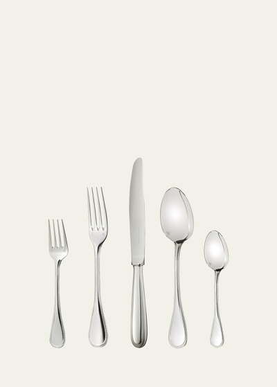 Christofle Perles Silver-plated 5-piece Place Setting In Metallic