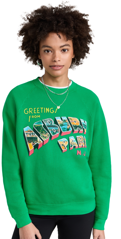 Daydreamer Bruce Springsteen Asbury Park Vintage Sweatshirt Lucky Green In 幸运绿
