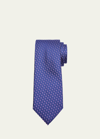Charvet Men's Silk Micro-geometric Tie In 19 Grn