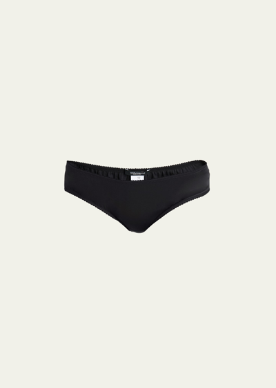 Dolce & Gabbana Low-rise Satin Hipster Briefs In Nero