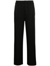 MARINE SERRE BLACK MOON DIAMANT WIDE LEG TROUSERS