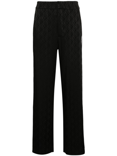 Marine Serre Black Moon Diamant Wide Leg Trousers