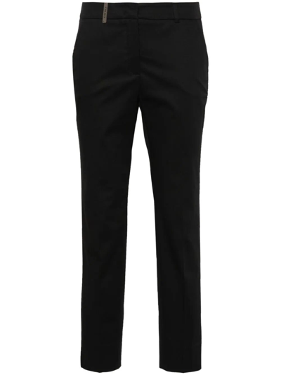 Peserico Regular Trousers In Black