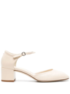 AEYDE MAGDA NAPPA LEATHER CREAMY SHOES