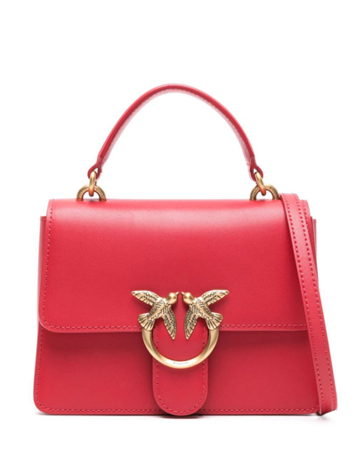 Pinko Love One Top Handle Mini Bag In Red