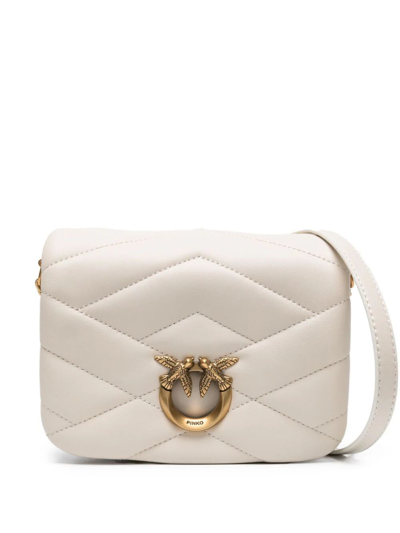 Pinko Love Click Puff Baby Bag In Neutrals