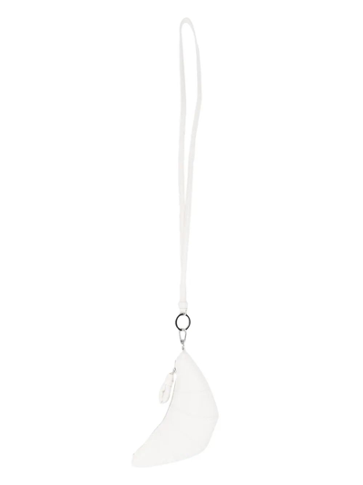 Lemaire Croissant Coin Purse Necklace In White