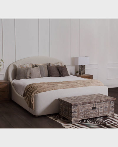 Peninsula Home Collection Grace King Bed In Bae Porcelain