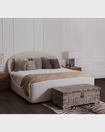 Peninsula Home Collection Grace Queen Bed In Bae Porcelain