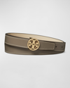 TORY BURCH MILLER REVERSIBLE SMOOTH LEATHER BELT