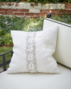 Elaine Smith Distinction Indoor/outdoor Pillow, 20" Square In White