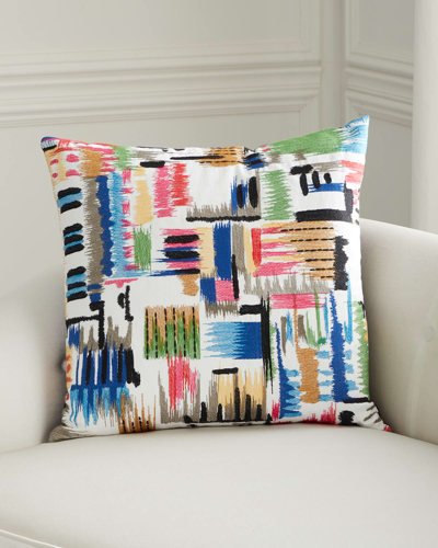 D.v. Kap Home Sketchbook Embroidered Pillow, 24" Square In Multi