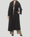 GORSKI RUSSIAN BROADTAIL COAT WITH RUSSIAN SABLE COLLAR