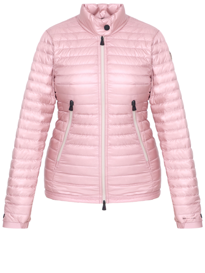 Moncler Pontaix Short Down Jacket In Pink & Purple