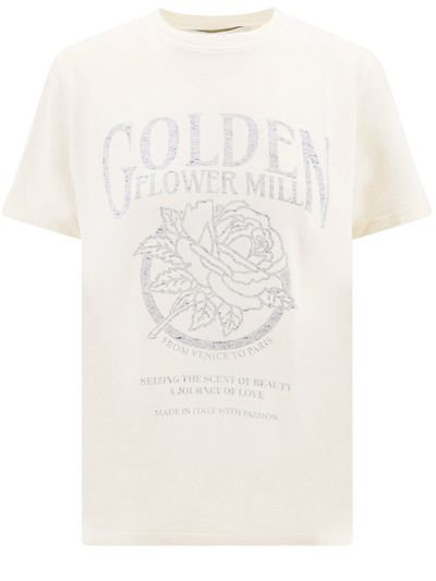 Golden Goose Printed T-shirt In White