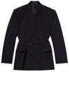 Balenciaga Cinched Jacket In Black