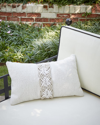 Elaine Smith Distinction Indoor/outdoor Lumbar Pillow, 12" X 20" In White