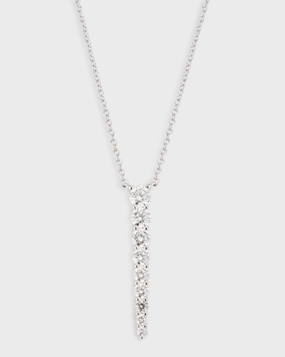 Memoire 18k White Gold Diamond Pendant Necklace In 10 White Gold