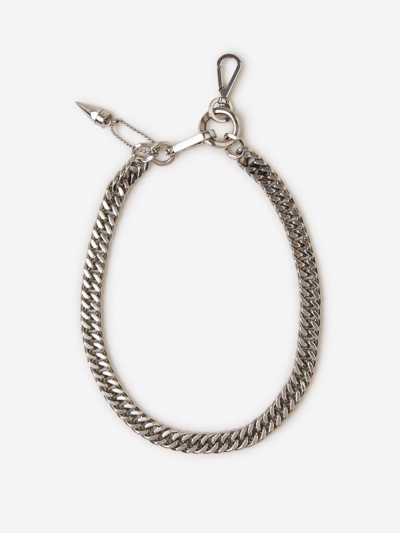 Alexander Mcqueen Chain Necklace In Platejat