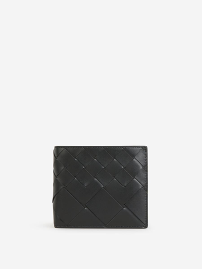 Bottega Veneta Intrecciato Leather Wallet In Negre
