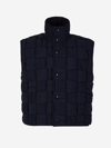 Bottega Veneta Intrecciato Ripstop Vest In Blau Nit