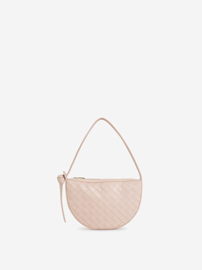 Bottega Veneta Mini Sunrise Shoulder Bag In Pink