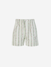 Bottega Veneta Hand Drawn Print Swimming Shorts In Green