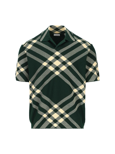 Burberry T-shirts And Polos In Daffodil Ip Check