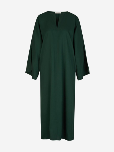 By Malene Birger Oversized Midi Dress In Verd Fosc