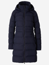 Canada Goose Zip-up Hooded Padded Parka In Blau Marí