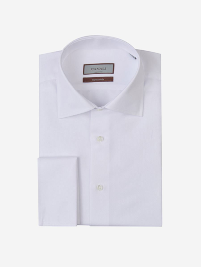 Canali Cotton Shirt In White