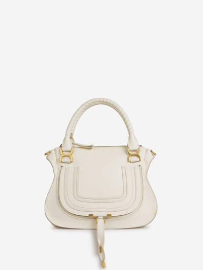 Chloé Marcie Hand Bag In Crema