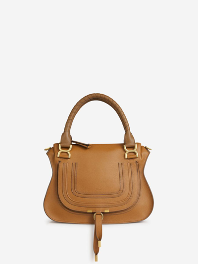 Chloé Marcie Hand Bag In Caramel