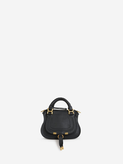 Chloé Mini Marcie Bag In Negre