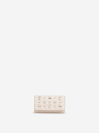 Christian Louboutin Leather Clutch Bag In Rosa Pal